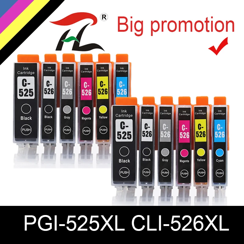 Htl PGI525 pgi 525 CLI-526 PGI-525 PGI-525XL canon pixma MG-5150 MG-5250 MG-5350 MG-6150プリンタ