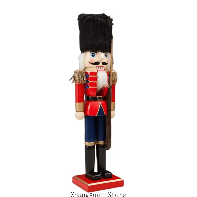 Weihnachtssoldatfigur mit europäischem Charakter für Weihnachtsarrangements 3XUF – Detail 3