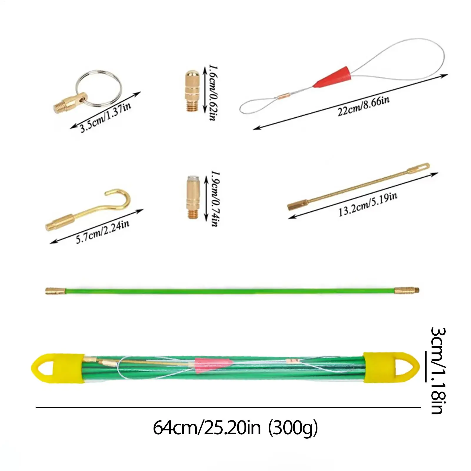 Wire Puller Tool Cable Running Fiberglass Rod Electrical Wire Puller For Electrician Technician Home Industry Construction view 6