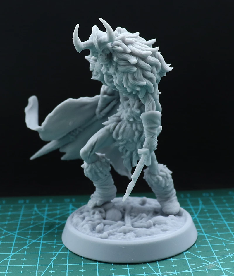 1/24 75mm 1/18 100mm Resin Model Kits Skeleton Vampire Warrior Figure Sculpture Unpainted No Color RW-398