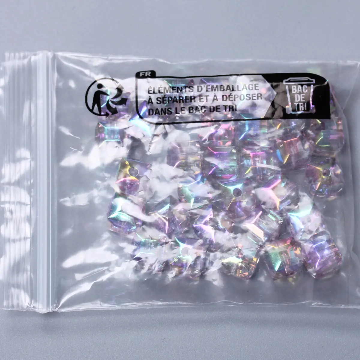 30Pcs 8mm Square Crystal UV Color Glaze Transparent Holographic Beads DIY Handmade Necklace Bracelet Accessories Wholesale