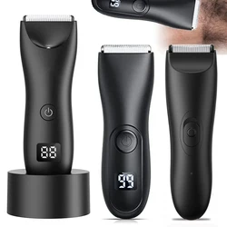 Rasoio per peli del corpo da uomo con palline per aree sensibili Depilazione Bikini Trimmer Inguine e corpo Rasoio Groomer Braccio Barba Rasoio