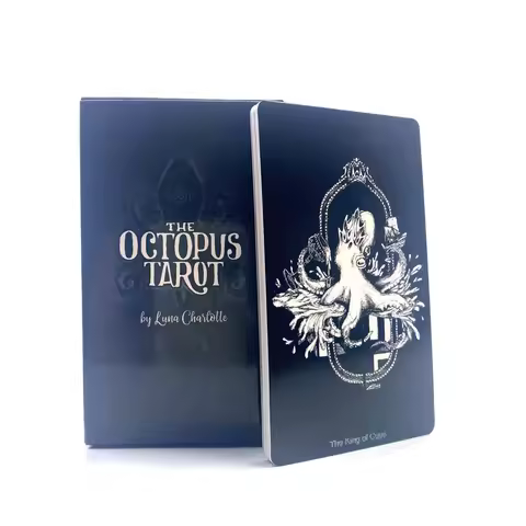 The octopus tarot cards A 78 Tarot Deck Full English Fate Divination Entertainment Fortune-telling Board Game with keywords