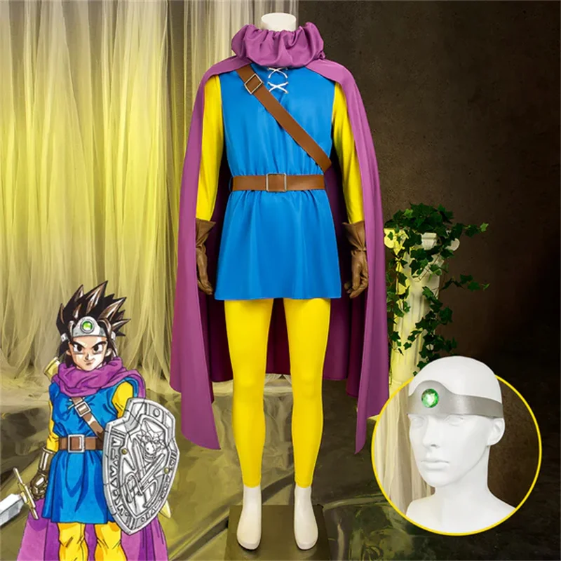 

Anime Erdrick Cosplay Costume Men Fancy Uniform Full Set Halloween Carnival Party Outfits