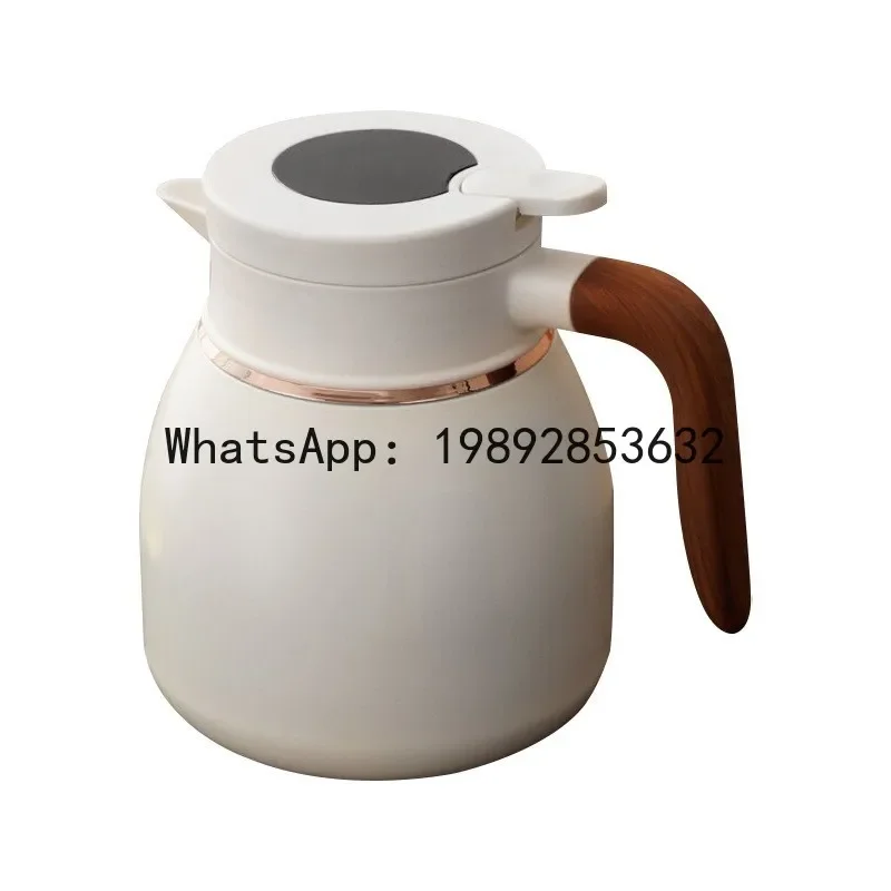ZZ316 stainless steel stewed teapot thermal insulation pot large capacity tea separation ceramic teapot new Chinese style