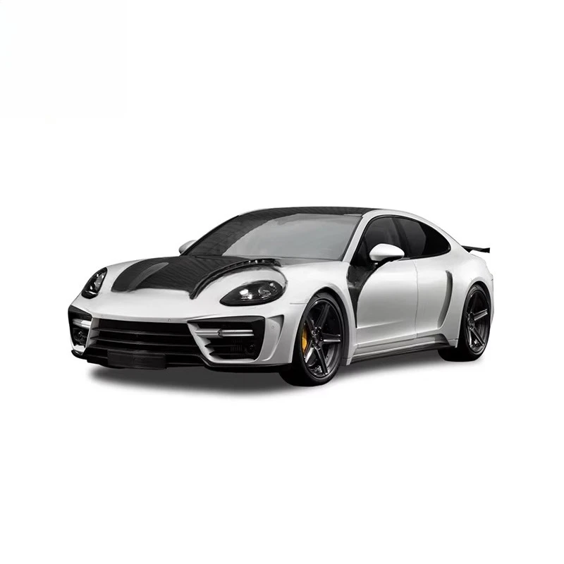 TOPCAR Style Carbon Fiber Racing Car Engine Hood Bonnet for Panamera 971 2017+