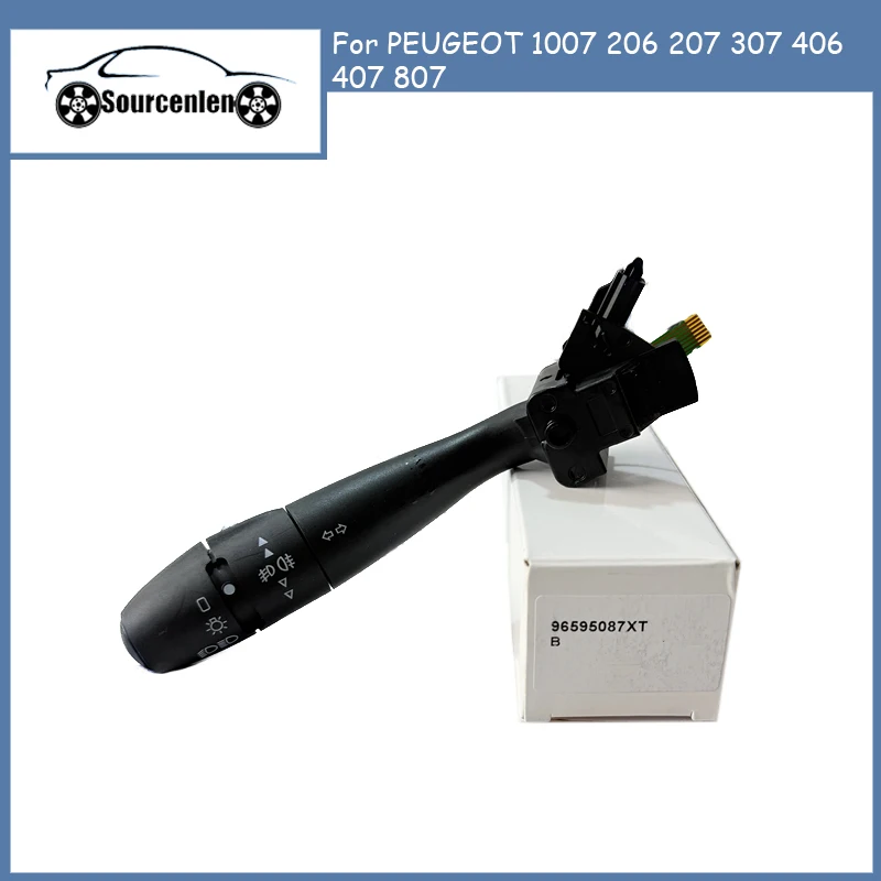 Interruptor indicador de señal de giro, bocina de columna de dirección Auto 96477533XT 96608841XT 96595087XT para PEUGEOT 1007 206 207 307 406 407 807