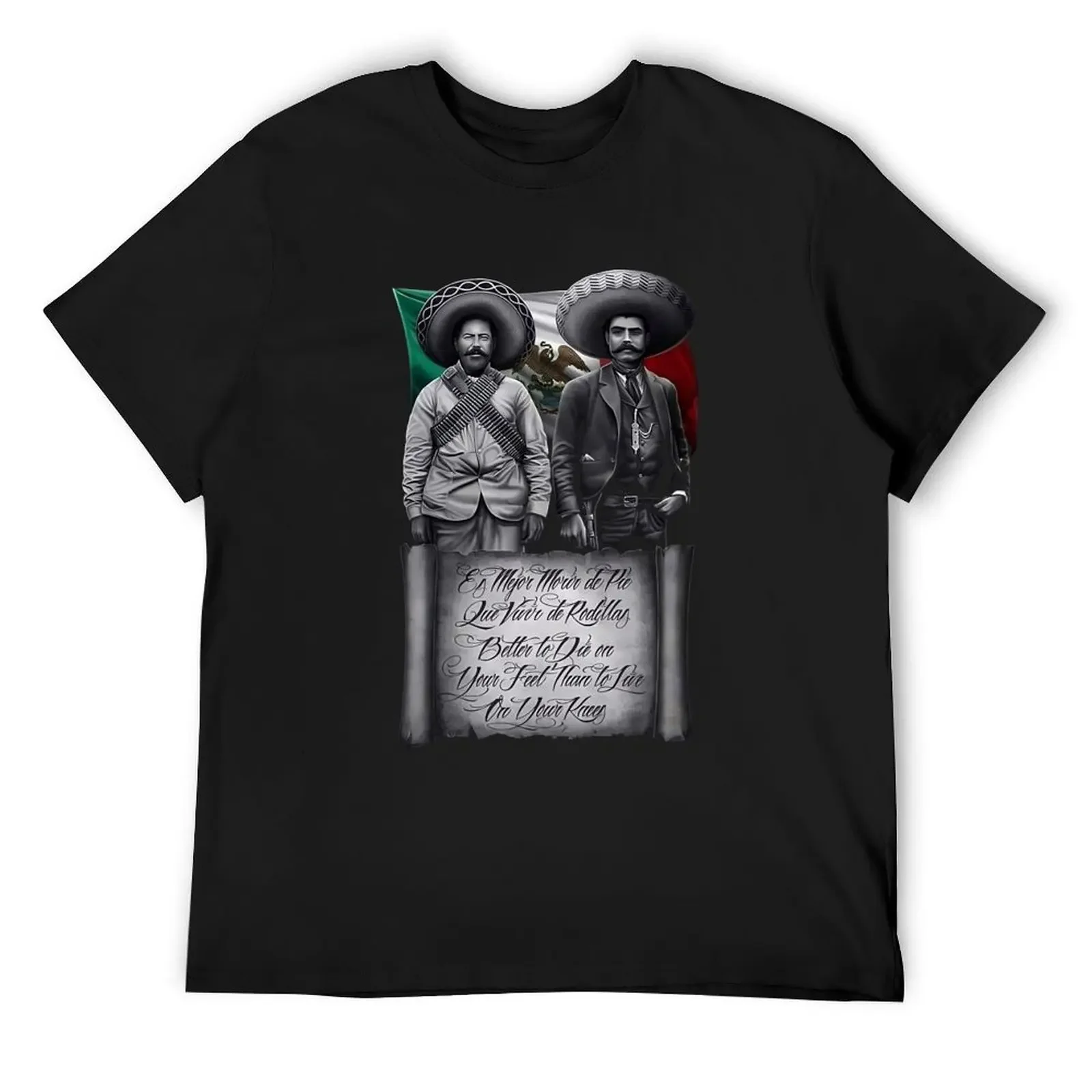 

Pancho Villa Pancho Villa Pancho Villa T-Shirt shirts graphic tees graphics customizeds clothing for men