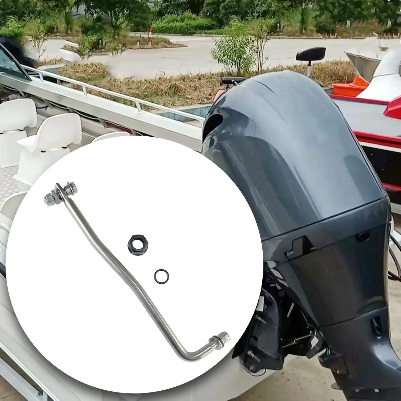 Marine Outboard Steering Guide Rod Kit Stainless Steel 65W-61350-00 Boat Motor Accessories for Outboard Motor Steering