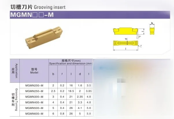 10PCS DESKAR MGMN200-G LF6018 300-T 300-H 400-T 400-H 500-M LF6018 CNC lathe Grooving Turning Carbide Insert For Stainless steel