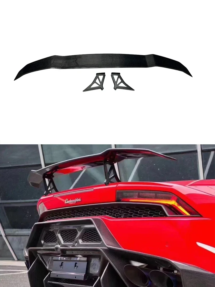 

Rear Spoiler for Lamborghini Huracán LP580 LP600 LP610 V style Rear Trunk Spoiler Lip Guide Wing Lip Rear Wing Body Kit