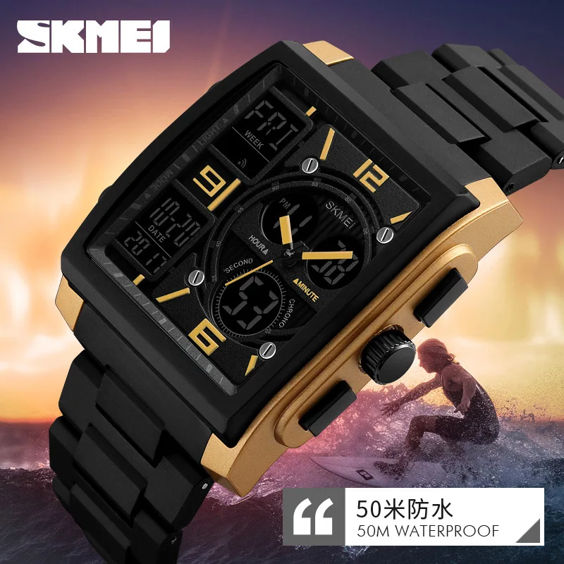 Skmei Fashion Men's Electronic Watch Multi-Functional Outdoor Sport Watch Student Sports Electronic Watch