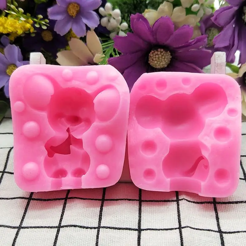 Small Mouse Decoration 3D Soap Mould DIY Epoxy Mold Handmade Mold