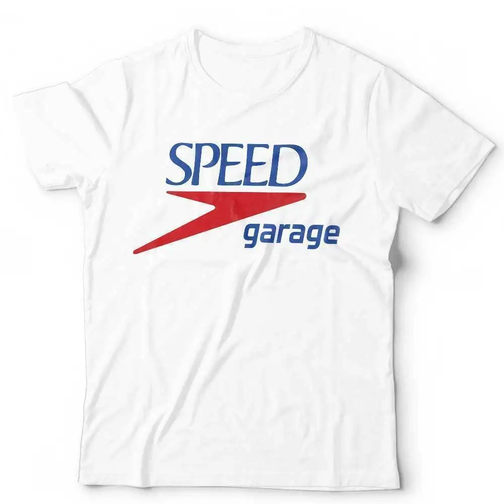 Maglietta Speed Garage Maglietta elettronica unisex Musica da ballo EDM Bassline UKG Bass White T