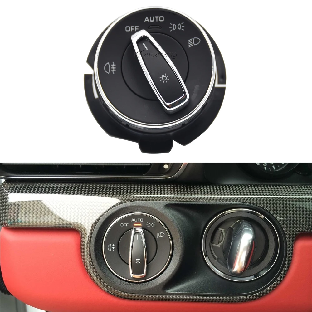 For Porsche Cayman Panamera 991 Turbo GT2 RS Carrera Car New Headlight Knob Fog Light Lamp Control Switch 97061353307