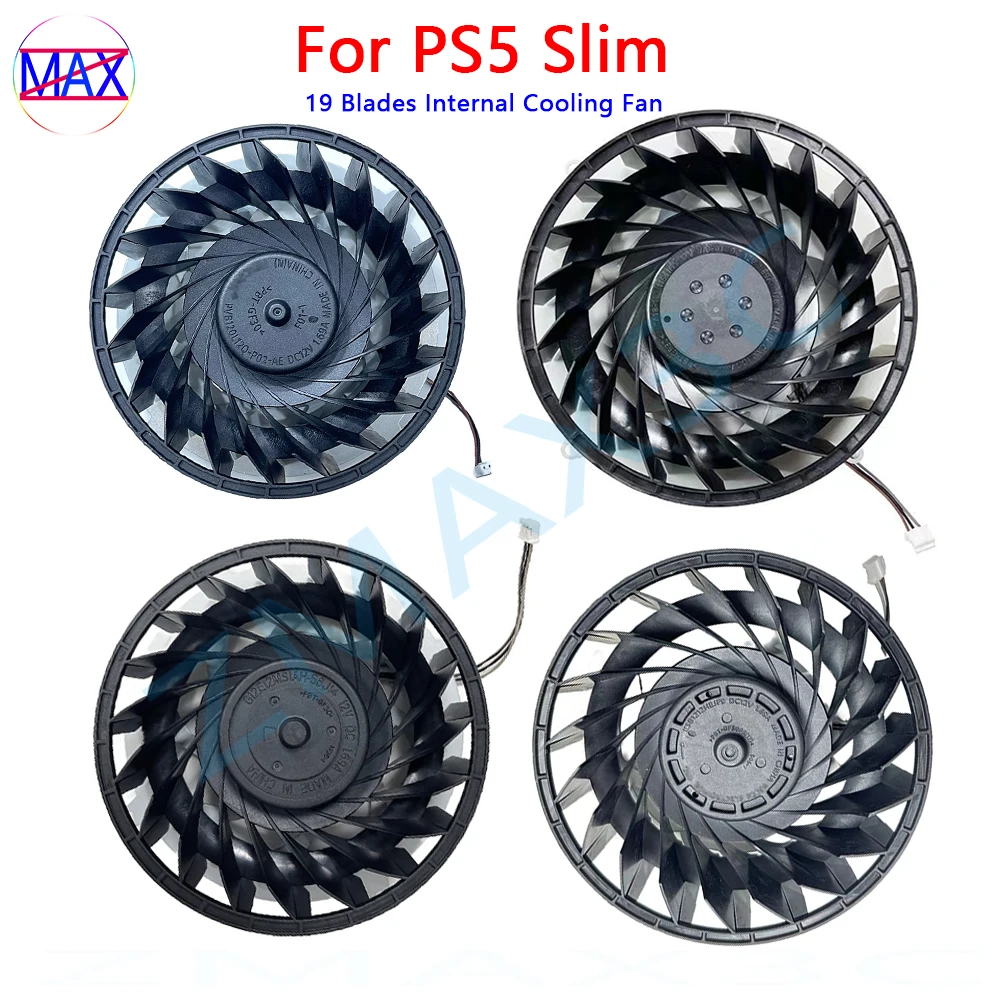 Original For PS5 Slim Console 19 Blades Inner Cooling Fan Replacement For PS5 Slim Host Internal Radiator 19 Blades Cooler Fan