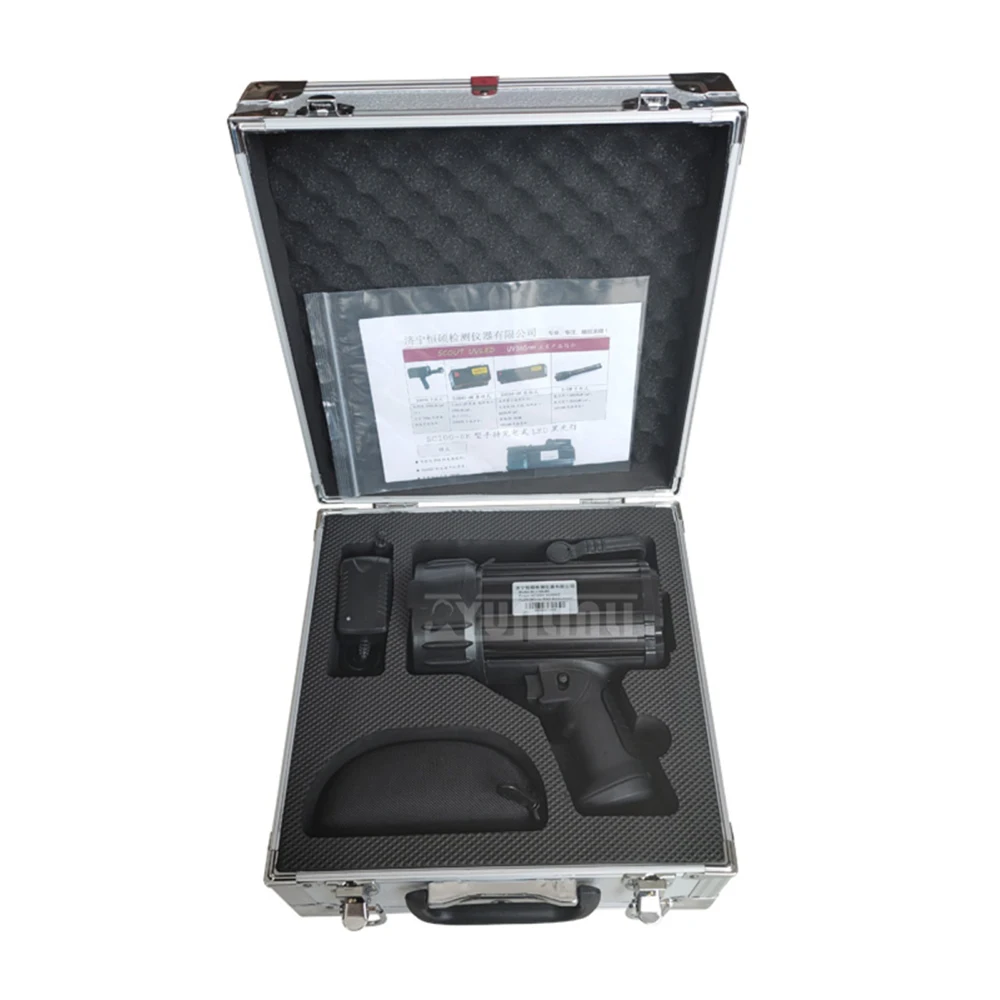 SC100 Black Light UV Inspection Lamp Handheld Magnetic Particle Testing Penetrant Inspection Fluorescent Lamp