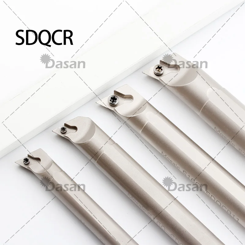 1pcs S08K S10K S12M SDQCR07 SDQCL07 SDQCR07 SDQCL07 Internal Turning Tool Holder Boring Bar CNC Lathe Cutter Cutting DCMT