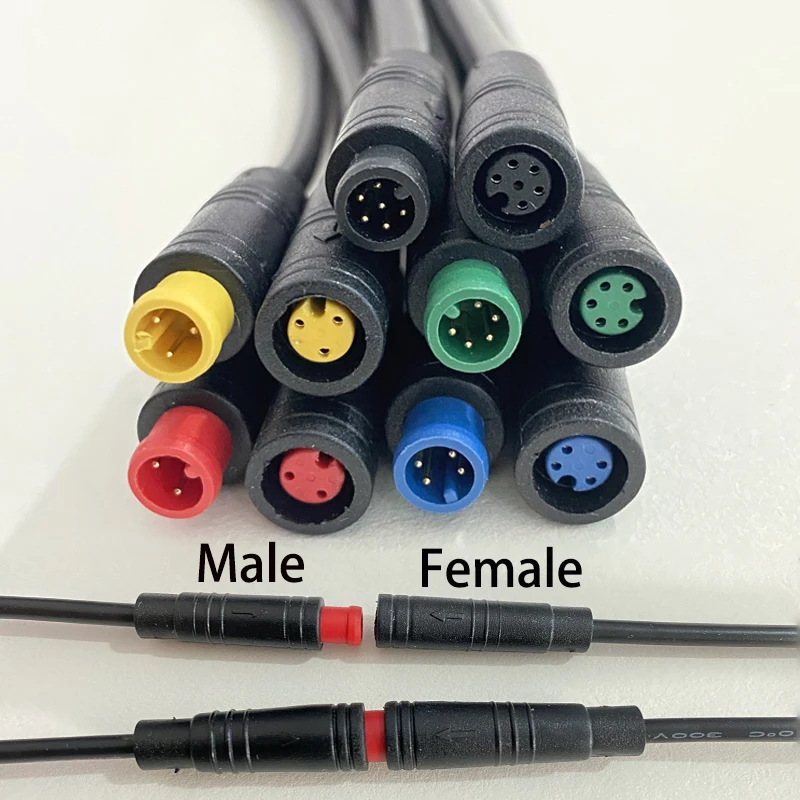 M6 M8 2/3/4/5/6-poliger Julet Stecker/Buchse Elektro-E-Bike Verbindungsstecker Kabel Signal Sensor Wasserdichter Roller-Kabelverbinder – Detail 5