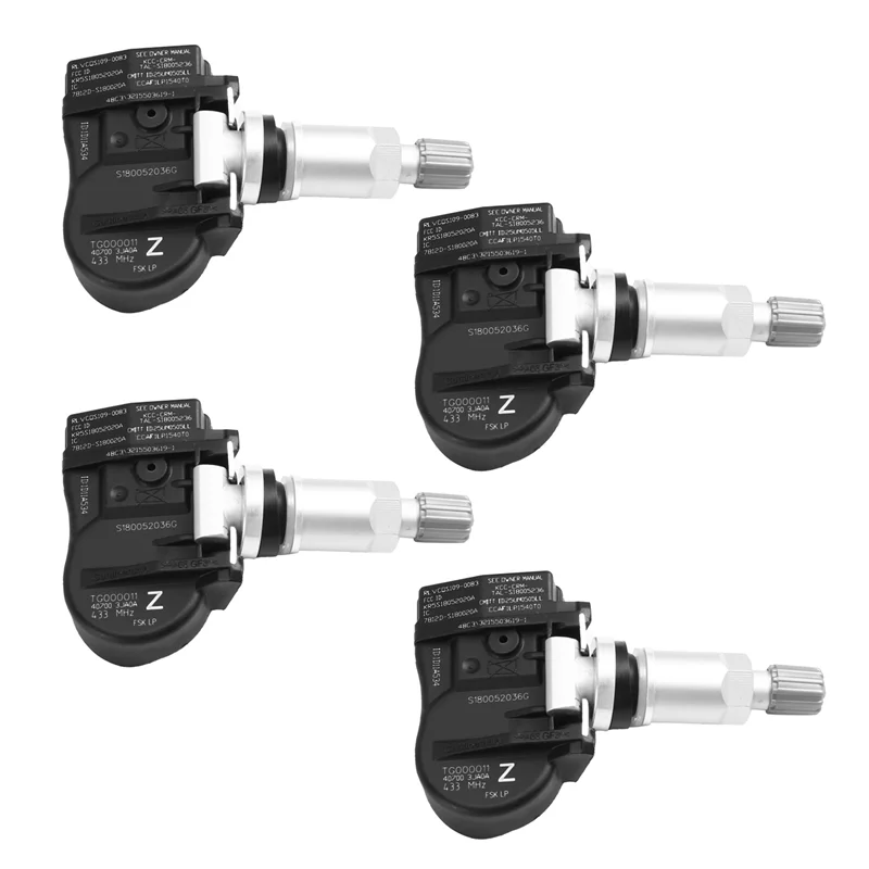 

For Infiniti JX35 Q50 Q60 QX60 Nissan Altima Murano 2013-2020 Tire Pressure Sensors 4Pcs Car 433Mhz 407003JA0A 407003JA0B