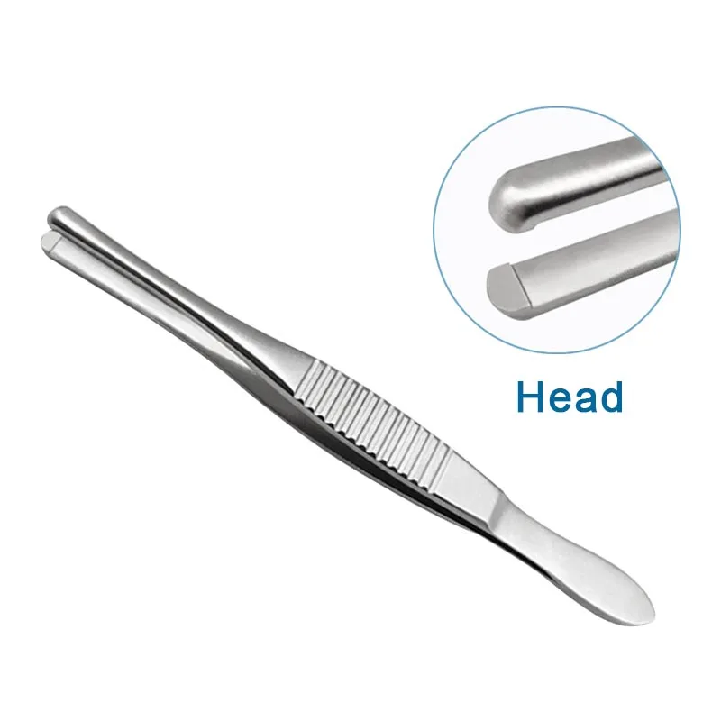 Ophthalmic Runde Spitze Wimpern Zange Ophthalmic Edelstahl Augen Instrument 9cm