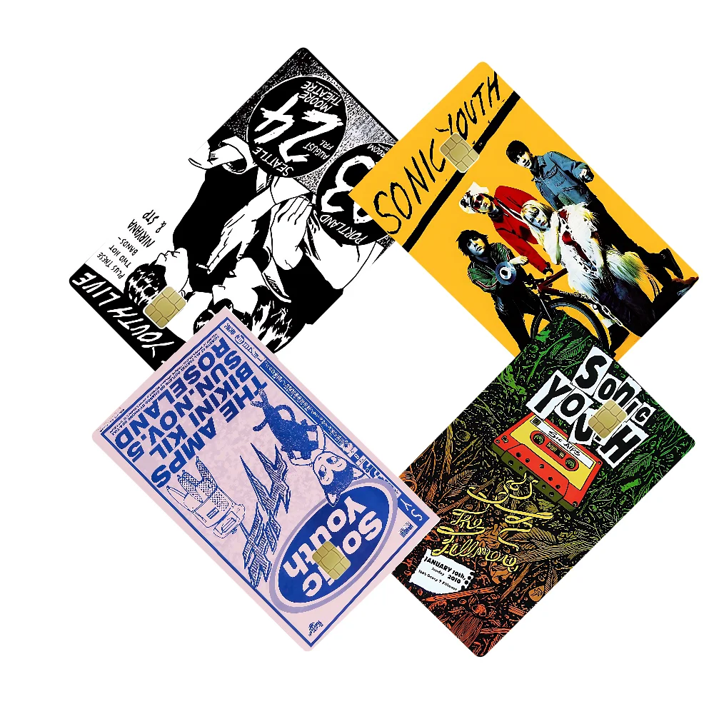 Sonic Youth Singer Anmie Sticker Film Skin Cover für Kreditkarte, Debit, Bankkarte vorne