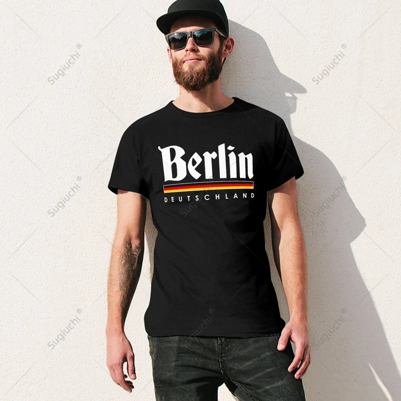 Unisex Men Berlin Germany Lustiges Hemd Souvenir Tshirt Tees T Shirts Women Boys 100% Cotton T-Shirt