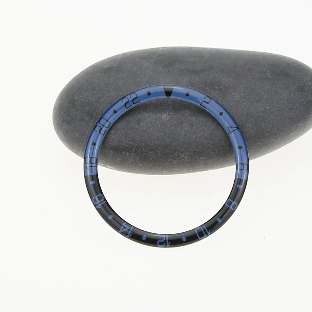 قبة الطباعة الزجاجية مع إدراج الحافة المسطحة ، GMT, 38 مللي متر, 31.6 مللي متر, SKX007