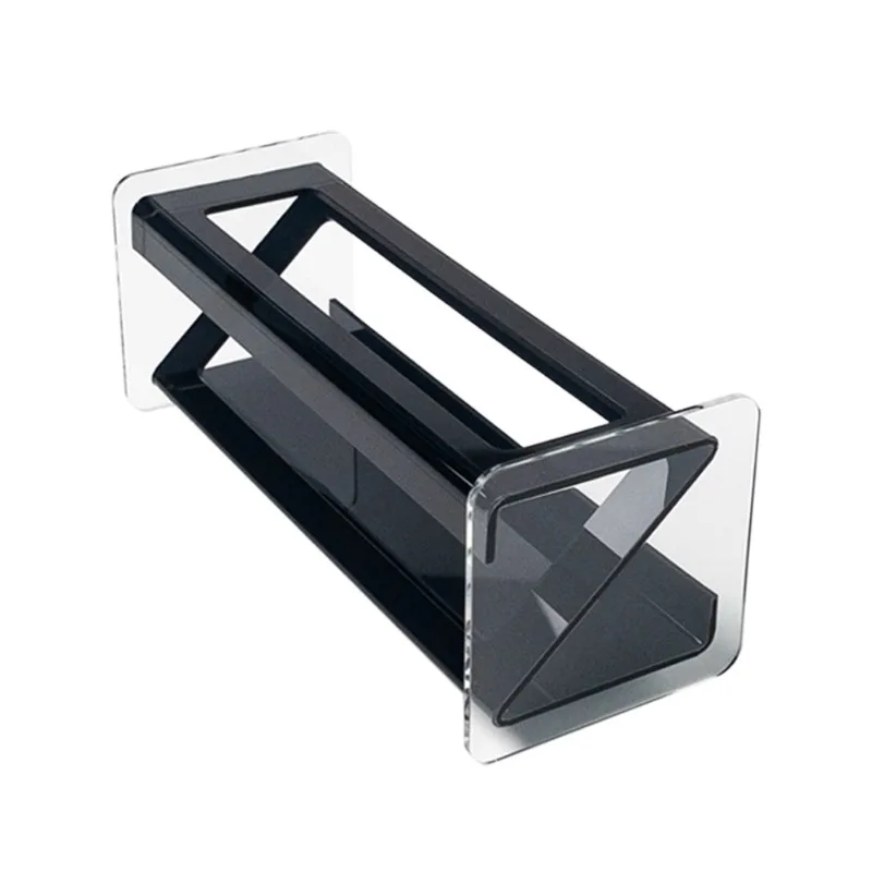 Acrylic remote control storage box Acrylic plate ornament magazine book display box Creative display stand ins wind