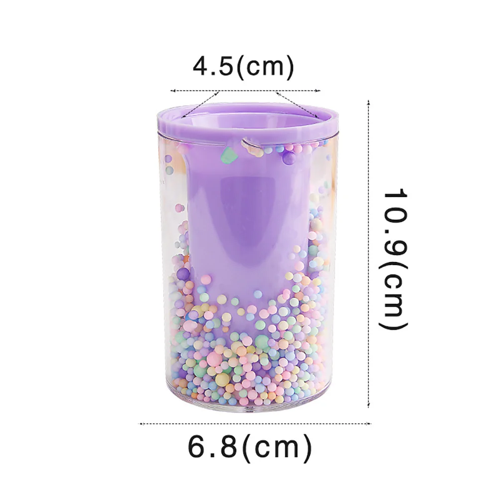 

2pcs Creative Pen Cup Acrylic Colored Pencil Holder Organizer For Desk Anti-Slip Base Large Capacity Storage Office Supplies