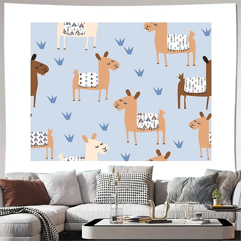 Boho Wall Tapestry Aesthetic Room Decor Nature Mountain Landscape Tapestry Hippie Wall Hanging Dorm Room Decor Vintage Wall Art