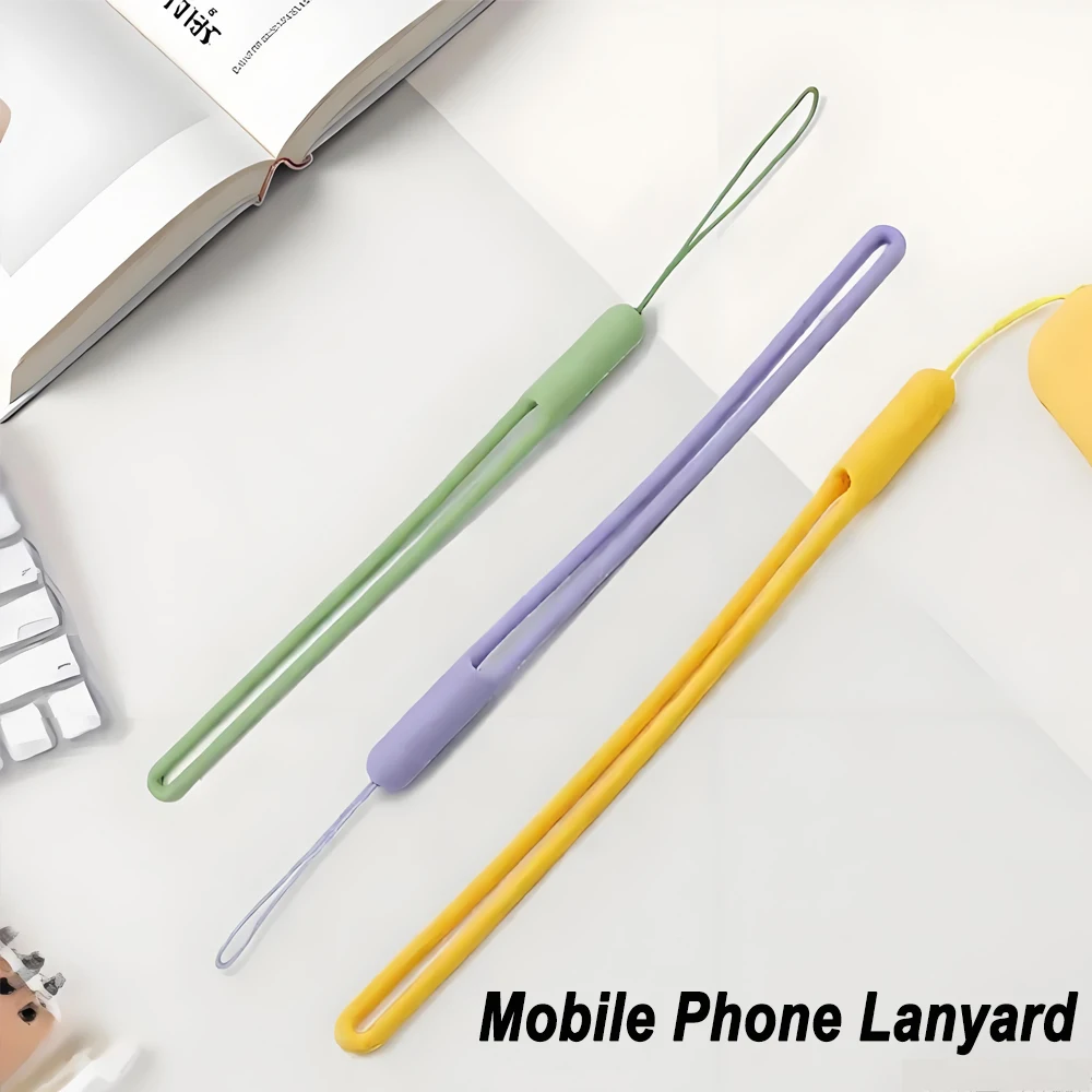

Universal Silicone Mobile Phone Strap Charms Cute Lanyards for Iphone Strap Camera Keys Cord Lanyard Key Chains Hanging Rope