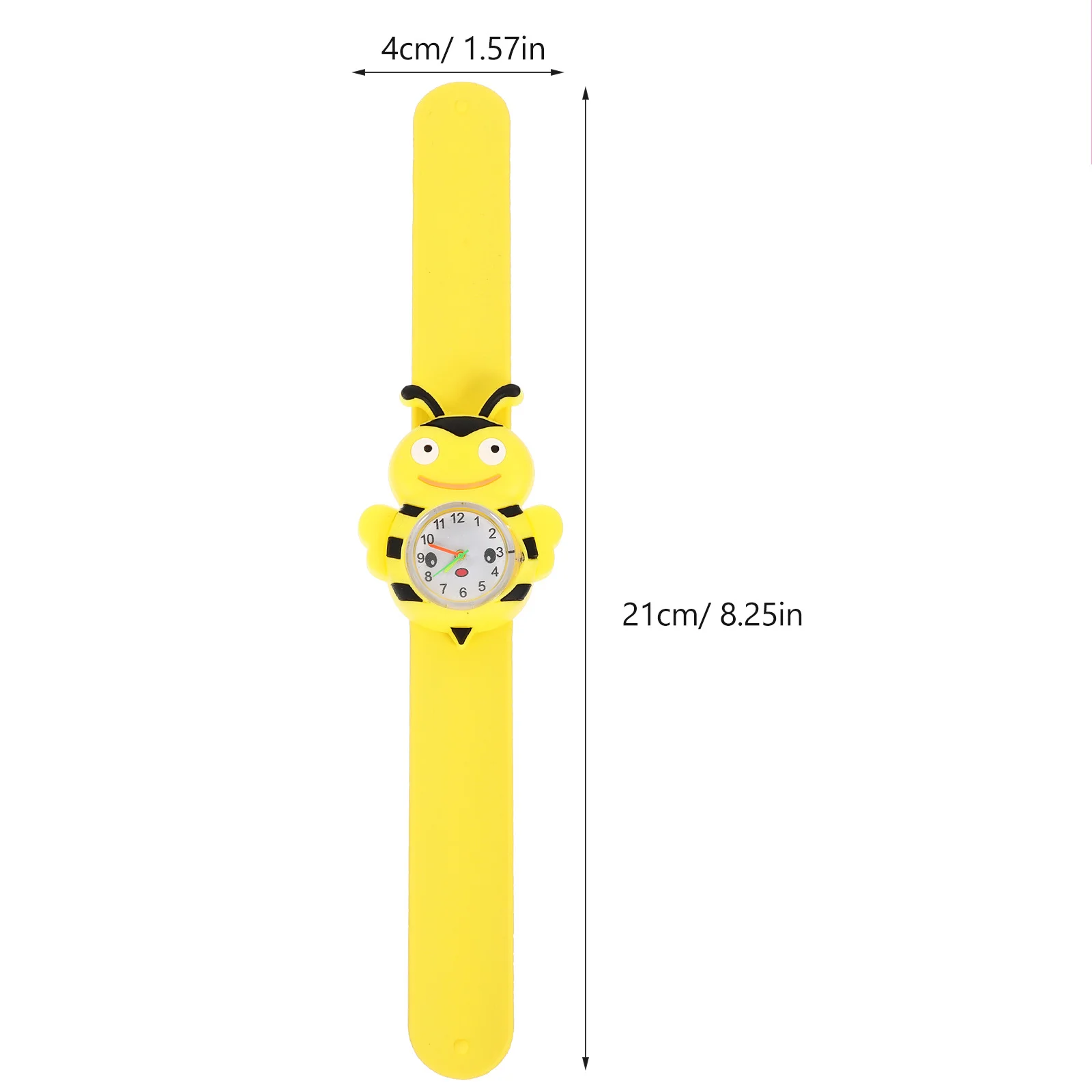 ساعة صفعة مع ساعة يد كوارتز لطيفة كرتونية وحزام مريح للارتداء اليومي وخفيف الوزن