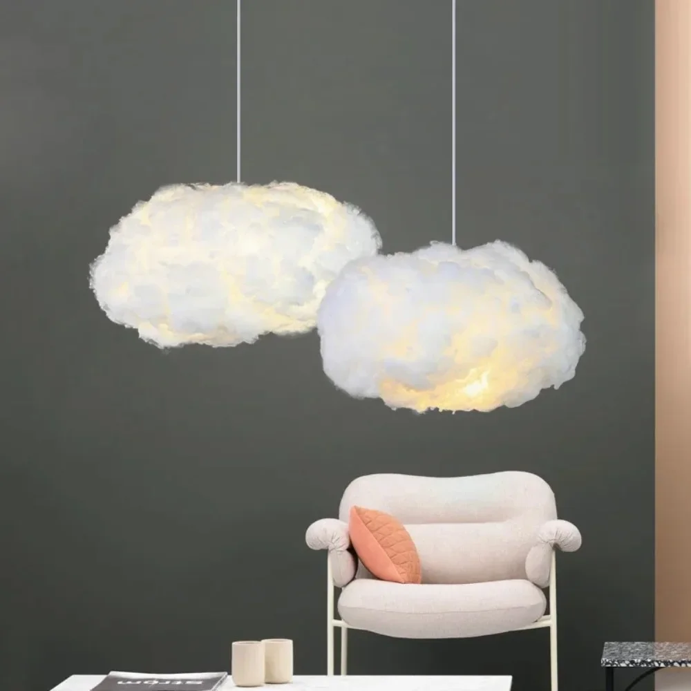 Modern Pendant Lights Floating Cloud Led Living Dining Children Room Chandelier Lighting Kitchen Bar Club Hanging Lamp Luminaire