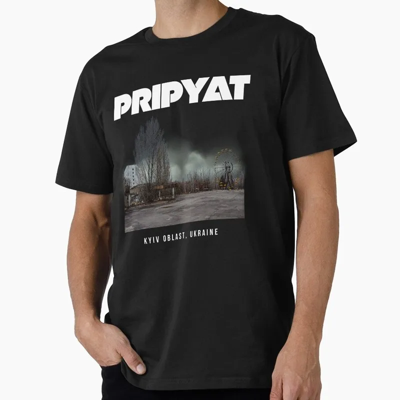 Chernobyl 1986 Nuclear Disaster Memorial Gift T shirt 0730 Danger Exclusion Zone Ghost City Pripyat Graphic Clothes US Size Tops