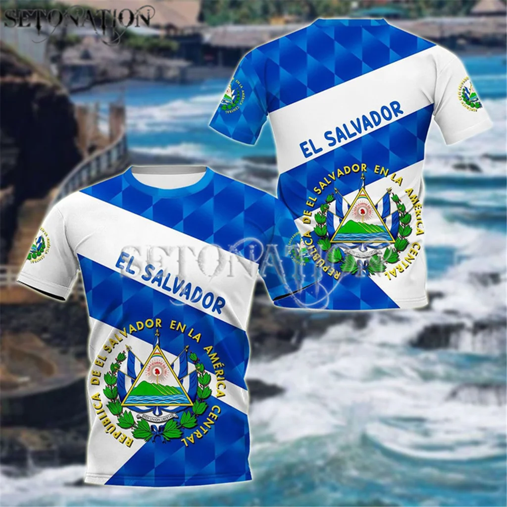 World Baseball El Salvador men-women-New-fashion-cool-3D-printed-t-shirts-Harajuku-style-tshirt-streetwear-summer tops