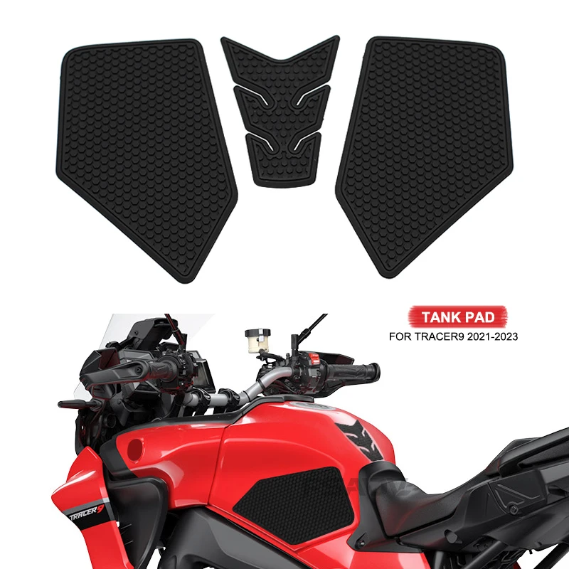 2023 Motorcycle tank Sticker pad Non-slip Side Fuel Rubber Waterproof Stickers For YAMAHA tracer 9 TRACER9 TRACER 9 GT 2021 2022