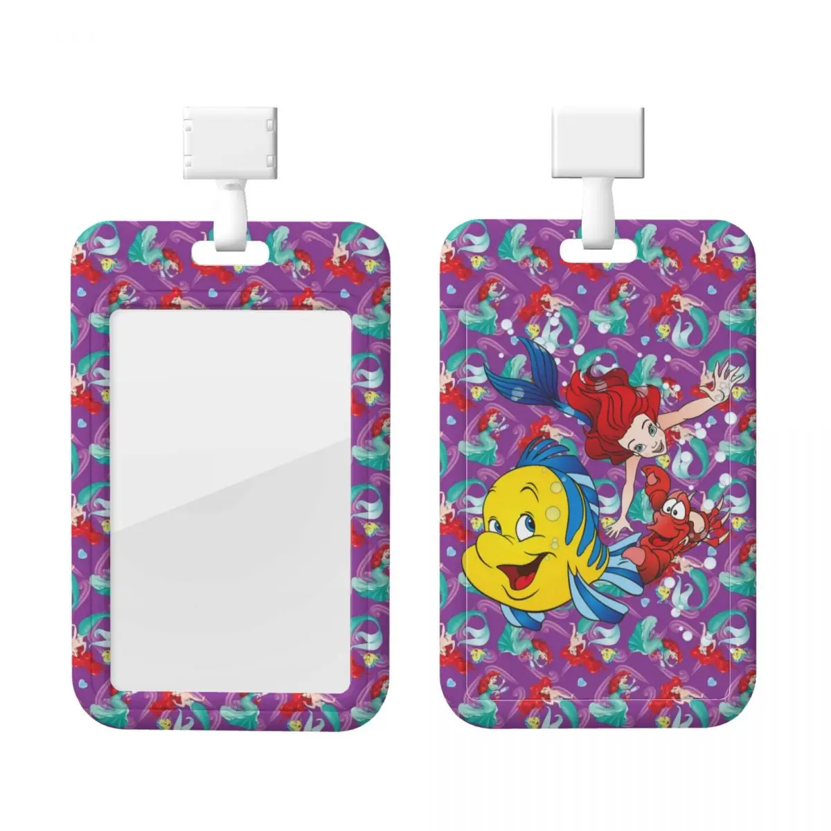 

Custom The Little Mermaid Credit Card Holders Neck Strap Lanyard ID Badge Card Holder Ariel For Hospitals Engineers Card Holder