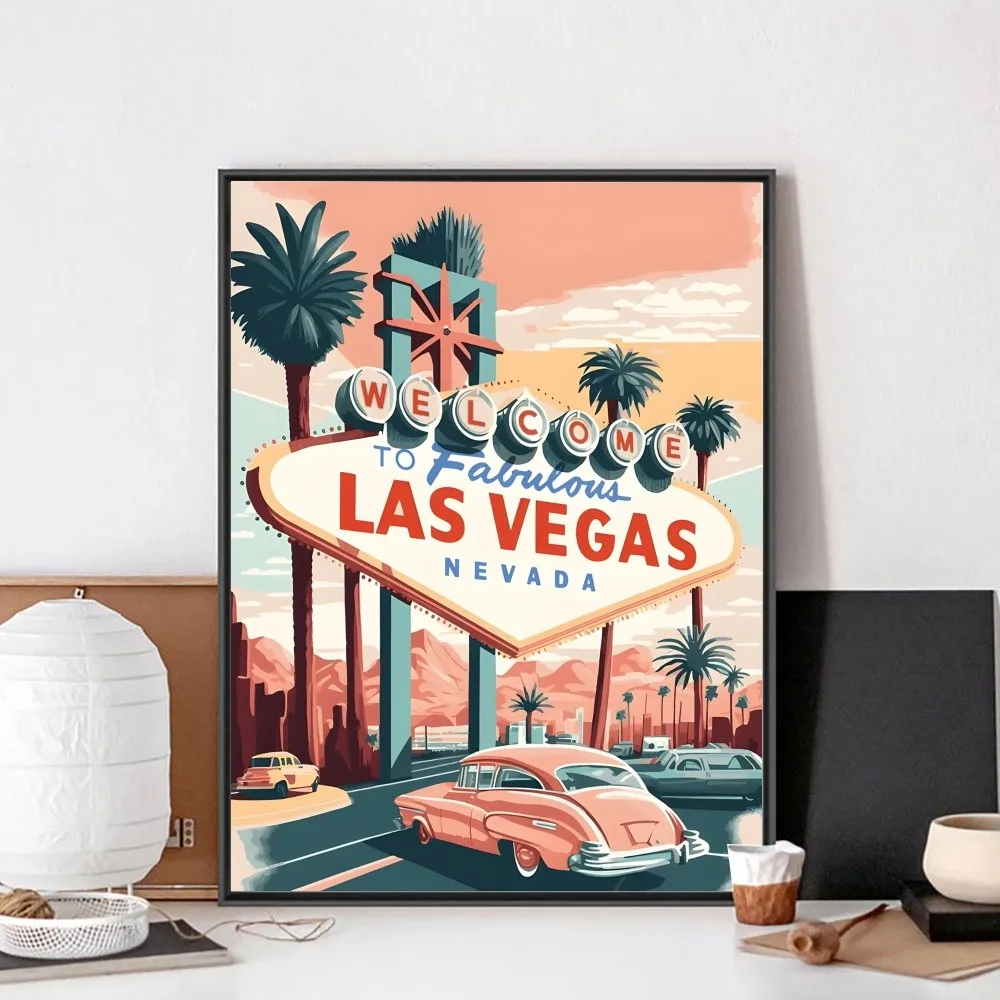 Fear and Loathing In Las Vegas Movie Poster No Framed Kraft Club Bar Paper Vintage Wall Art Painting Bedroom Study Stickers