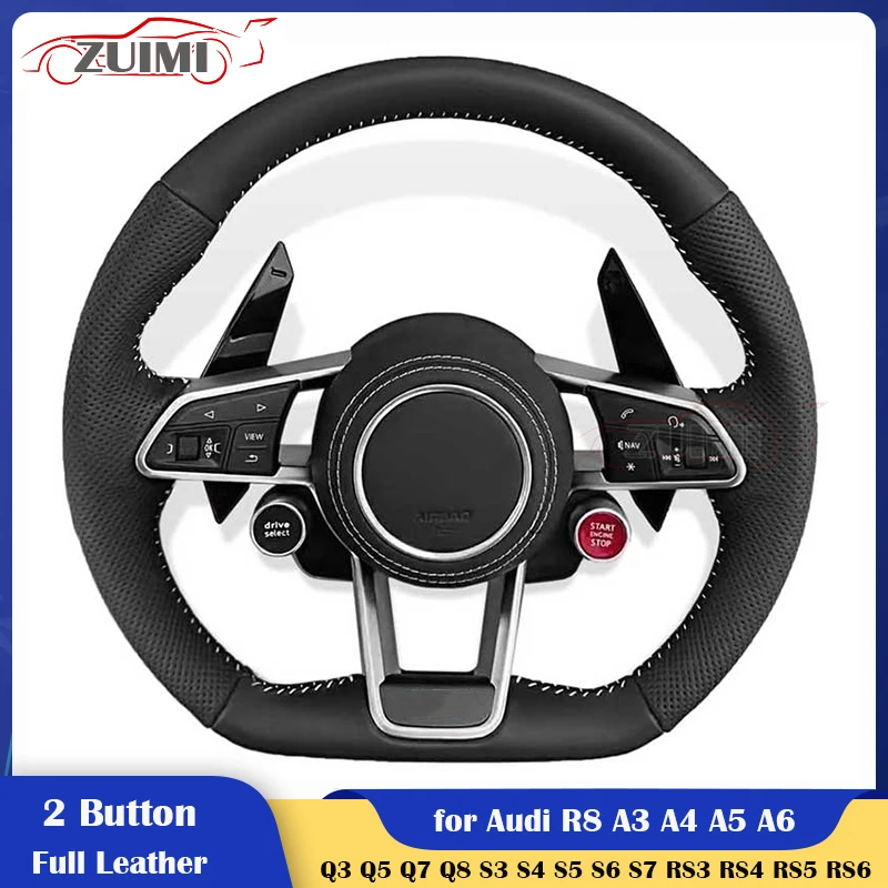 

2 Button Big Paddle Style Car Steering Wheel for Audi R8 A3 A4 A5 A6 A7 Q3 Q5 Q7 Q8 S3 S4 S5 S6 S7 RS3 RS4 RS5 RS6 RS7 Auto part