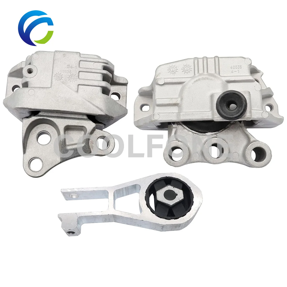 3Pcs Engine Motor & Transmission Mount for Fiat 500X Jeep Compass Renegade Ram Promaster City 68363755AA 68363756AA 68258599AA