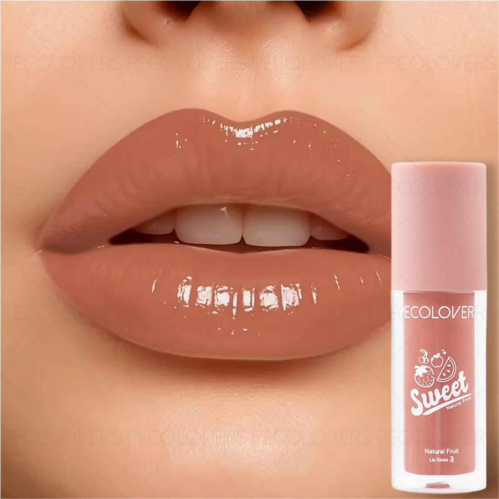 1PC ウォーターグローミラーリップグロス |   保湿性のある水/汗に強い |   あらゆる肌タイプに長続きする保湿効果、ギフトに最適