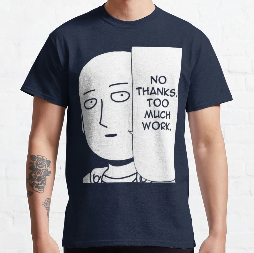 Comic face A Hero For Fun Saitama Gift T-shirt for Anime lover 0529 One Punch Man Manga Graphic Clothes All Size Tops S-6XL