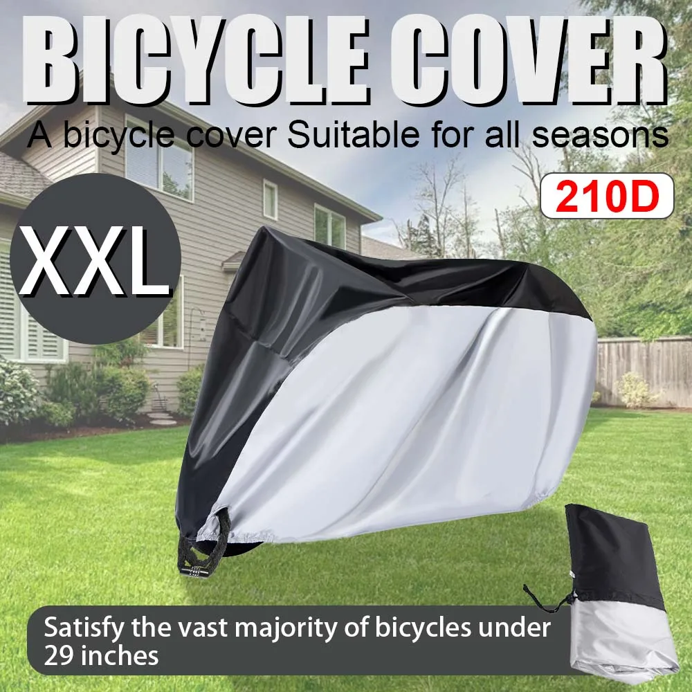 

Universal Motorcycle Cover Bicycle 210D Oxford Waterproof Outdoor Dustproof Rainproof Sun Protection UV Resistant All Weather