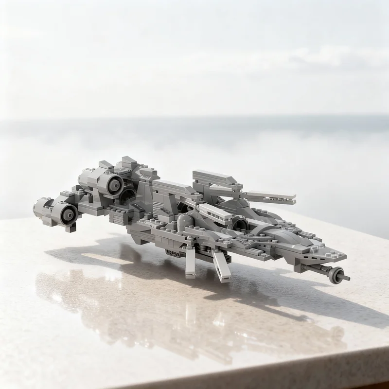 

477 деталей MOC: Дополнительный набор для сборки космического корабля, конструктор, креативная идея, рождественский подарок, развивающая игрушка, строительные блоки