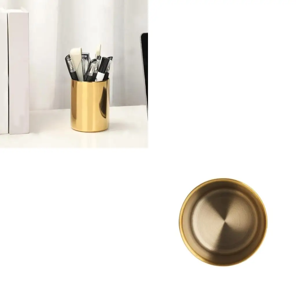 

Металлическая чашка для ручек, коробка для кистей для макияжа, металлический дистанционный держатель, касса, офисный стол,