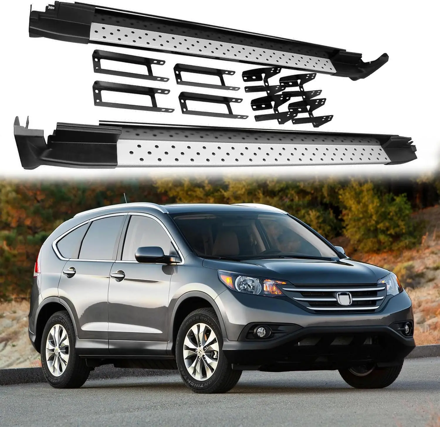 

Боковая подножка Nerf Bar подходит для Honda CR-V CRV 2007, 2008, 2009, 2010, 2011, заводской стиль, черный и серебристый