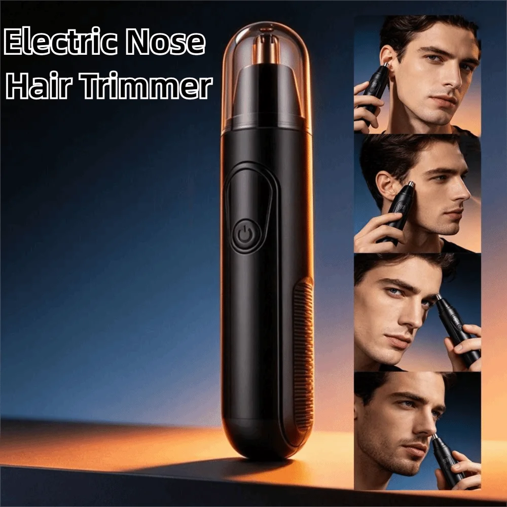 Portable Electric Nose Hair Trimmer Automatic Shaving Detachable Nose Hair Remover Easy To Clean Digital LED Display