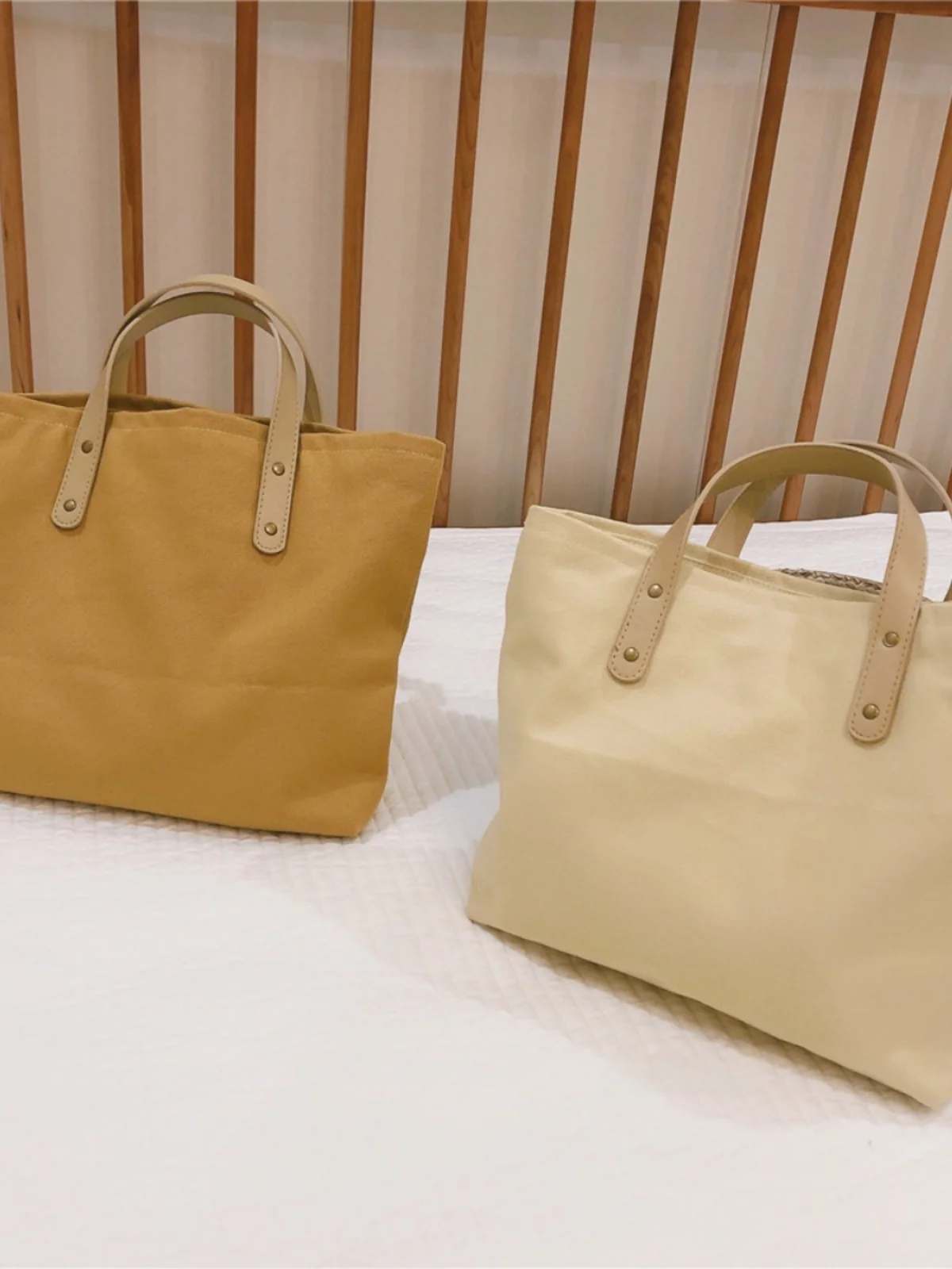 

Однотонная холщовая сумка-тоут, маленькая квадратная сумка для мамы, универсальная повседневная женская сумка с мягкой ручкой и телефонной ручкой