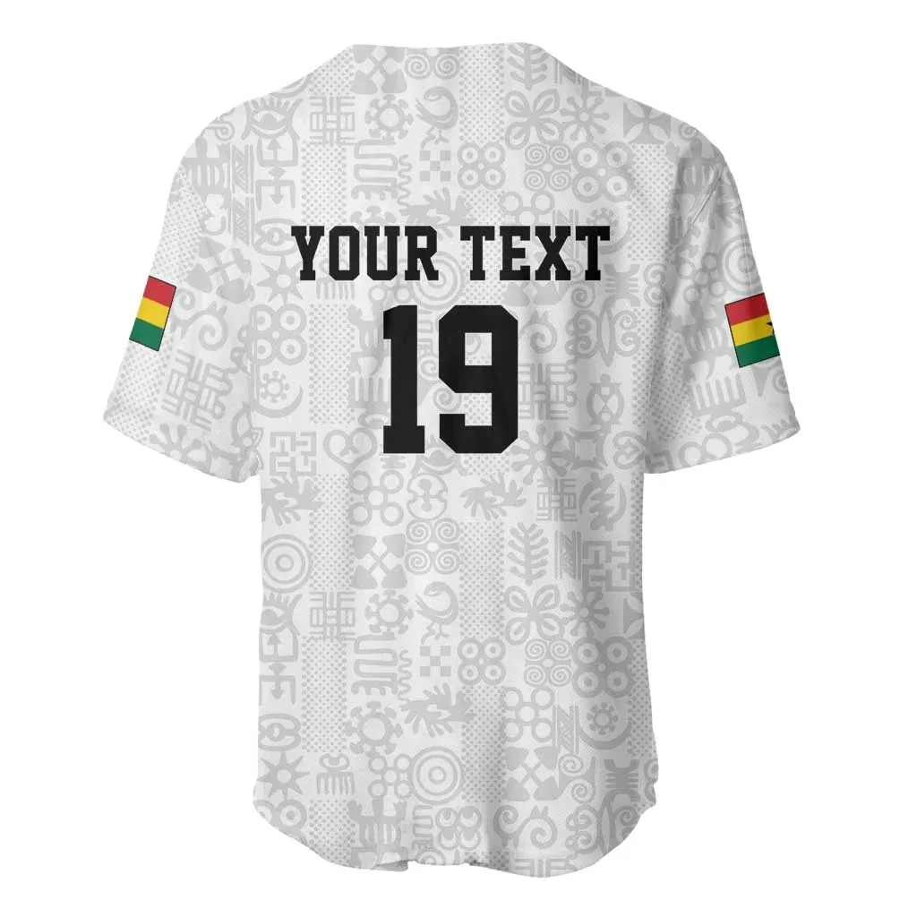 Premium Lightweight Summer Party Top (2026) – Men's Crew-Neck Short-Sleeve Baseball-Style Shirt Featuring a Ghana Footprint Prin